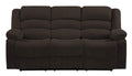 HomeRoots 40 Contemporary Brown Fabric Sofa