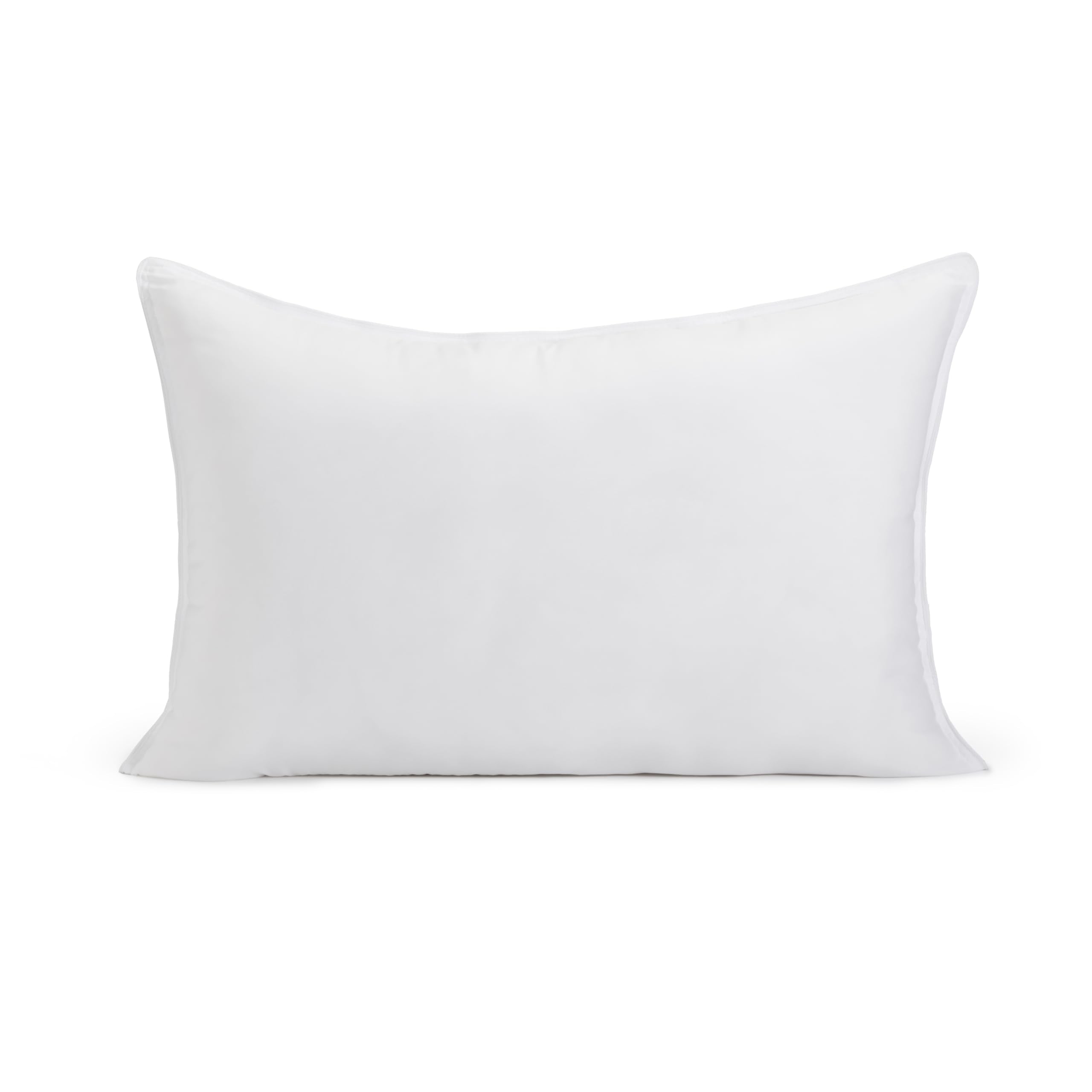 Amazon Basics Down Alternative Bed Pillow, Medium Density for Back and Side Sleepers, Queen - Pack of 2, White, 30 in L x 20 in 