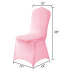 Algaiety Spandex Chair Cover,12Pcs,Chair Covers,Living Room Chair Covers,Removable Chair Cover Washable Protector Stretch Chair Cover For Party, Banquet,Wedding Event,Hotel(Pink)