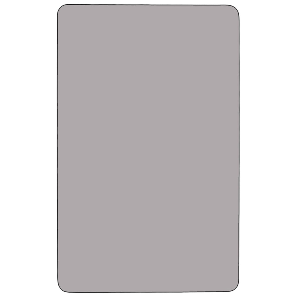 Flash Furniture 24X48 Rec Grey Activity Table, 24 W X 48 L, Gray