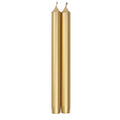 Caspari Straight Taper 12 Inch Dinner Candles in Gold, 2 Count