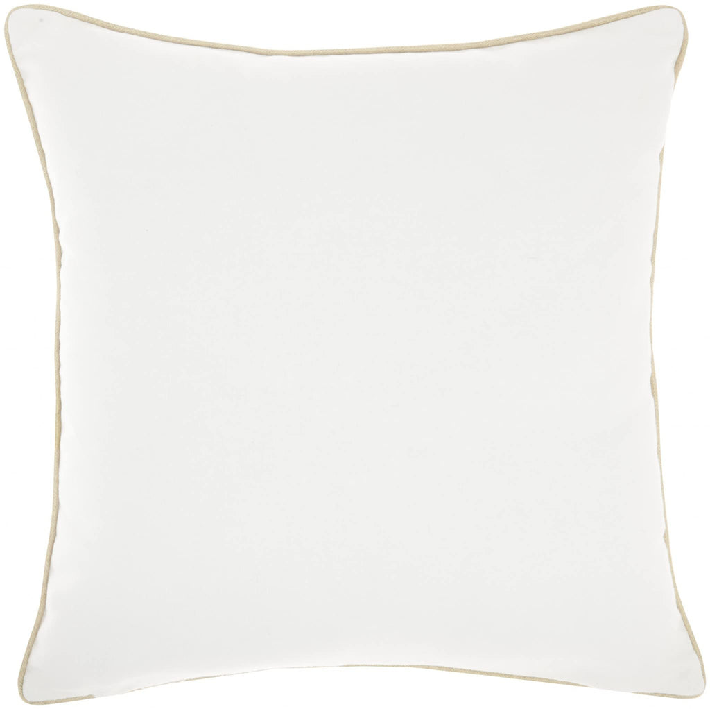 HomeRoots Rose Gold Velvet Cream Sequined Ombre Throw Pillow