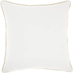 HomeRoots Rose Gold Velvet Cream Sequined Ombre Throw Pillow
