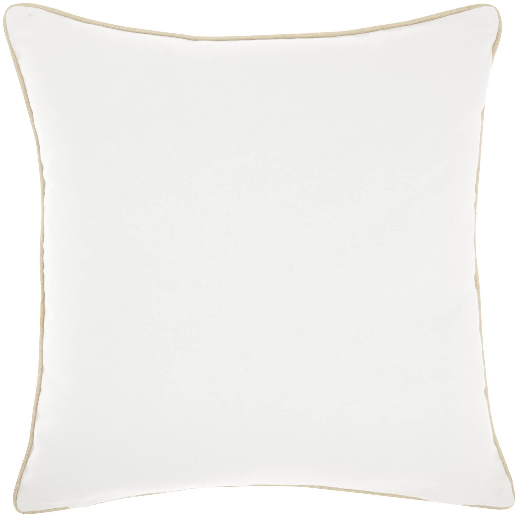 HomeRoots Rose Gold Velvet Cream Sequined Ombre Throw Pillow