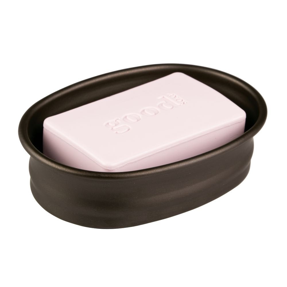 Idesign Kitchen Countertop Dish And Soap Saver The Olivia Collection, 5.5inch X 3.75inch X 1.5inch, Bronze