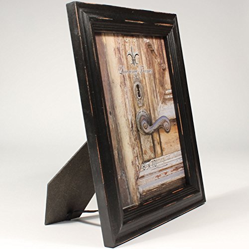 8X10 Weathered Black Wood Picture Frame