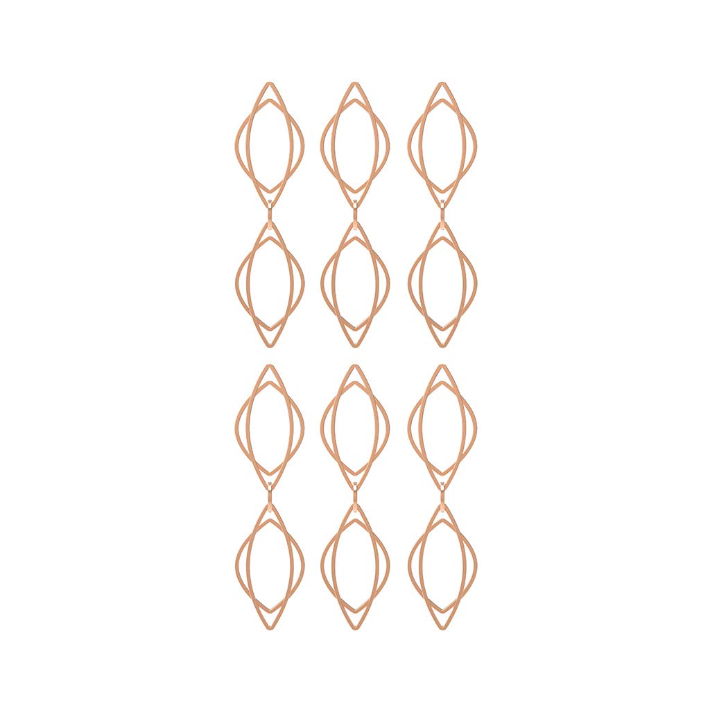 Three By Three Seattle Hitched Photo Clips, Copper (41134)