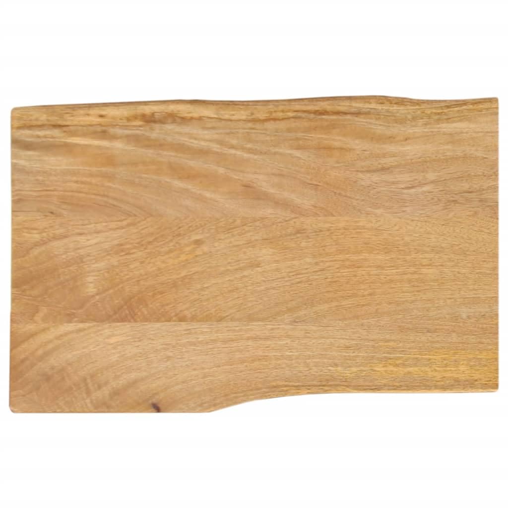 vidaXL Table Top 19.7inchx15.7inchx1.5inch Live Edge Solid Wood Mango