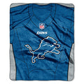 Northwest Nfl Detroit Lions Royal Plus Raschel Throw, One Size, Multicolor