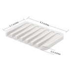 Anwenk Soap Dish Shower Waterfall Soap Tray Soap Saver Soap Holder Drainer For Shower/Bathroom/Kitchen/Counter Top,Keep Soap Bar