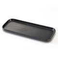 Ceramic Bathroom Tray,Kitchen Sink Organizer Tray,Cosmetics Holder (Black)