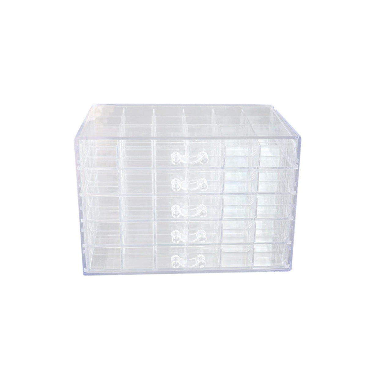 PEXORVA Clear ABS Storage Box Dustproof Multifunctionl Container for Bathroom 5 Tire