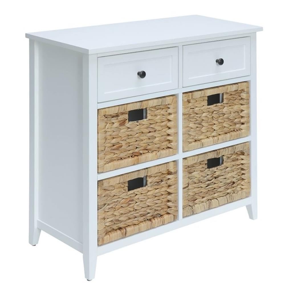 Acme Flavius Wooden 6 Drawers Accent Chest in White
