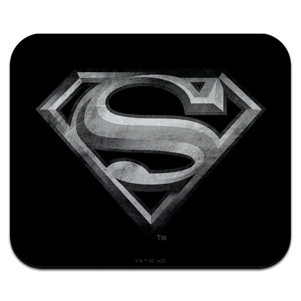 Superman Steel Logo Low Profile Thin Mouse Pad Mousepad