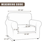 Searchi Stretch Sofa Cover Printed Couch Covers, Floral Pattern 2 Piece Armchair Slipcover With Separate Chair Cushion Cover, Washable Furniture Protector For Living Room(Armchair, Dandelion Pattern)