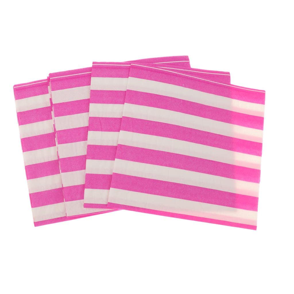 Loom Tree 20X Pink Stripe Wedding Luncheon Napkins Serviettes Tableware Party Supply | Home & Garden | Greeting Cards & Party Su