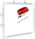 Eclet Non Magnetic 1 X 1 Feet Double Sided White Board And Chalk Board Front Side Whiteboard Marker Surface And Back Side Chalkb