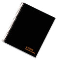 Tops Products Aion Planner, Side Wirebound, 8-1/2'X6-3/4', 100 Sheets, Black (Top63828),White