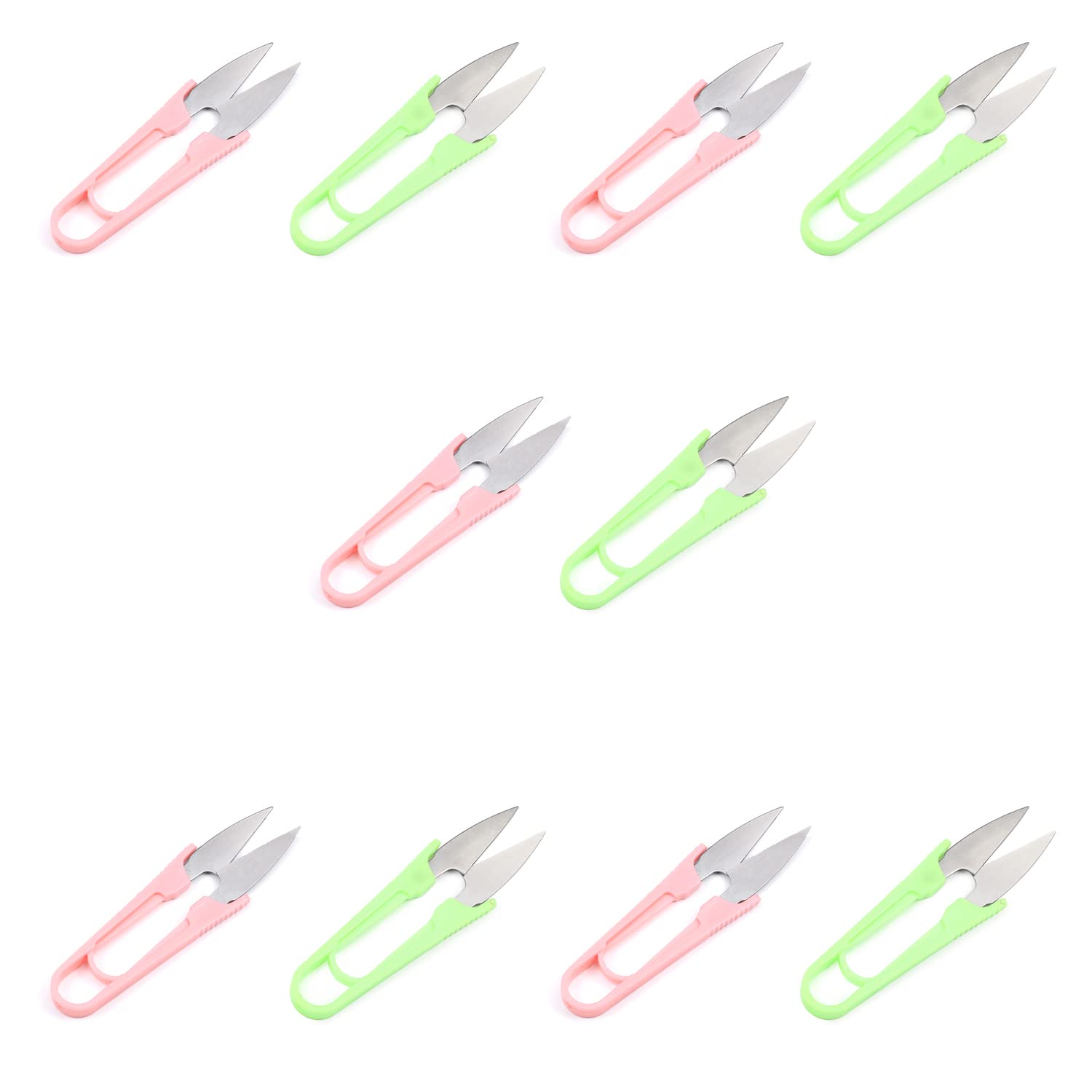 Utoolmart Sewing Scissors Metal Yarn Thread Trimming Cutter Random Color 12 Pcs