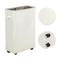 ZERO JET LAG Slim Rolling Laundry Hamper - Standable Corner Design - Handy Storage Bin Hamper Laundry Basket - 52L Storage Bin -