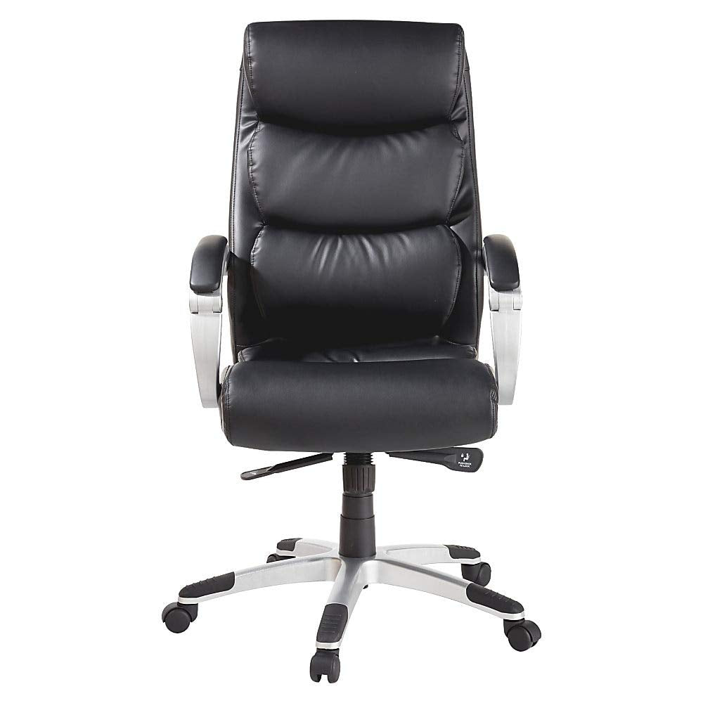 Lorell Executive Bonded Black Leather High-Back Chair