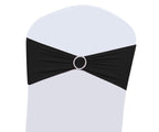 100Pcs Wedding Chair Decorations Stretch Chair Bows And Sashes For Party Ceremony Reception Banquet Spandex Chair Covers Slipcov