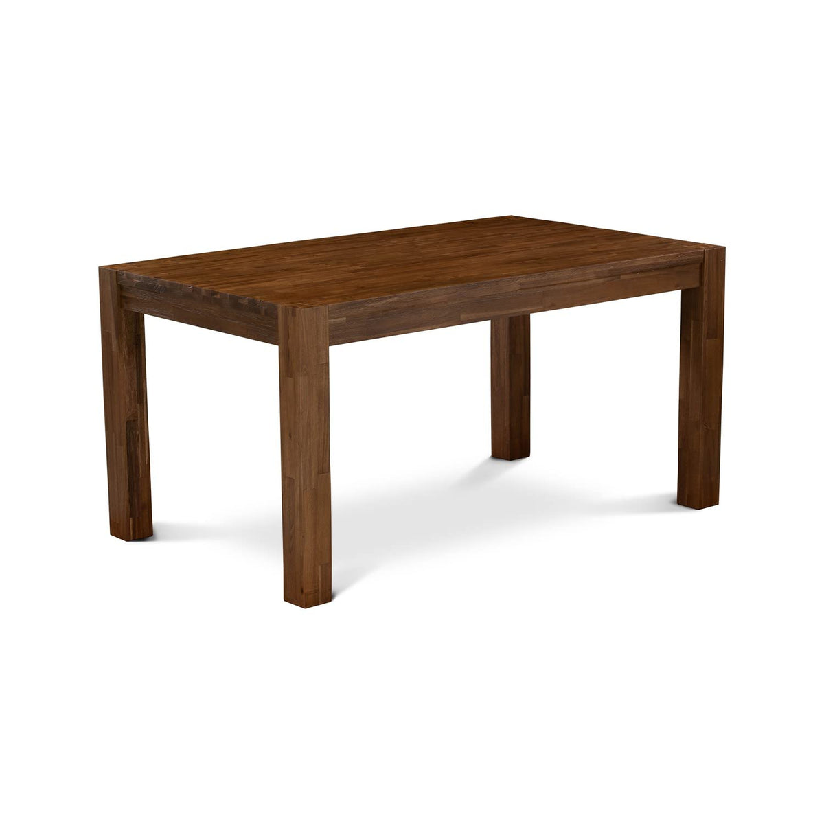 East West Furniture Cnmz5-Nn-32 5 Piece Dining Set Includes A Rectangle Rustic Wood Dining Room Table And 4 Light Beige Linen Fabric Upholstered Chairs, 36X60 Inch, Walnut