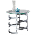 Steve Silver Company Teegan End Table, 23" W x 23" D x 25" H, Grey