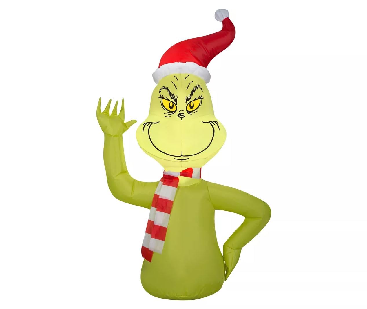 Gemmy Airblown Car Buddy Grinch w/Scarf-Dr. Seuss