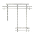 ClosetMaid 2087 ShelfTrack 2ft. to 4ft. Adjustable Closet Organizer Kit, White