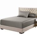 Royal Tradition Viscose From Bamboo Fitted Bottom Sheet Only, Queen Size, Deep Pocket, Extremely Soft Sheets, Solid Grey