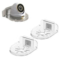 Jubobu Acrylic Small Wall Mount Floating Camera Shelf 2 Pack Baby Monitor Holder,Clear Mini Flexible Shelf for Bathroom, Bedroom