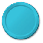 Creative Converting Bermuda Blue Plain Banquet Paper Plates-24pc / 10'', (10.25'')(24 Pack)