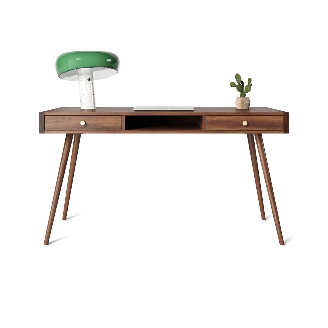 Rukmaajee Sheesham Wood Study Table With 2 Drawer & 1 Shelf | Wooden Laptop & Office Desk Workstation For Students | Solid Wood