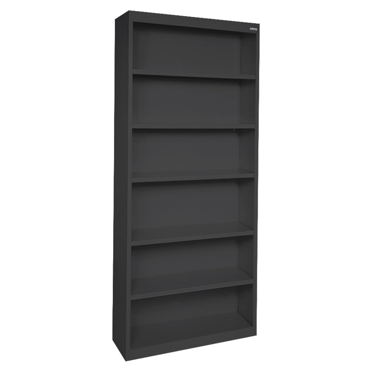 Lorell LLR41294 Fortress Series Steel Black Book Case, 34.5" x 13" x 82"
