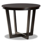 Baxton Studio Elodia Modern and Contemporary Transitional Dark Brown Finished Wood 5-Piece Dining Set