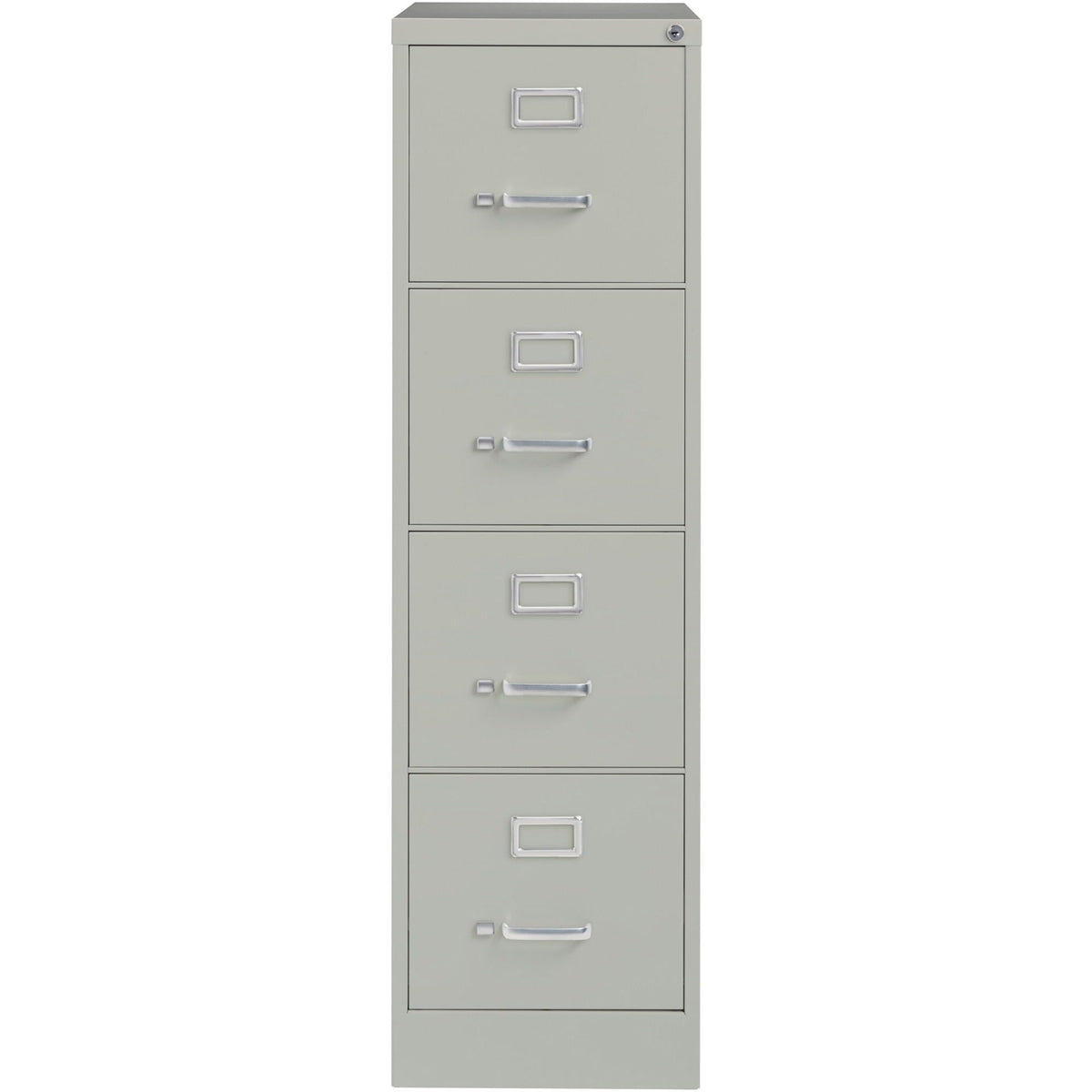 Lorell 4-Drawer Vertical File, 15 by 22 by 52, Light Gray