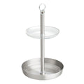 Idesign Austin 2Tier Vanity Tray And Accessory Holder For Bathroom, Bedroom, Desk  Clear And Brushed