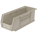 Akro-Mils 30224 AkroBins Plastic Hanging Stackable Storage Organizer Bin, 11-Inch x 4-Inch x 4-Inch, Stone, 12-Pack