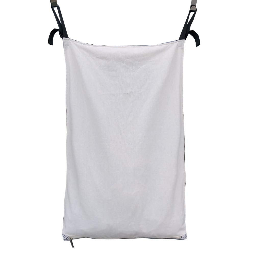 Hdhyk Adjustable Space Saving Door Hanging Laundry Hamper With Stainless Steel Hooks