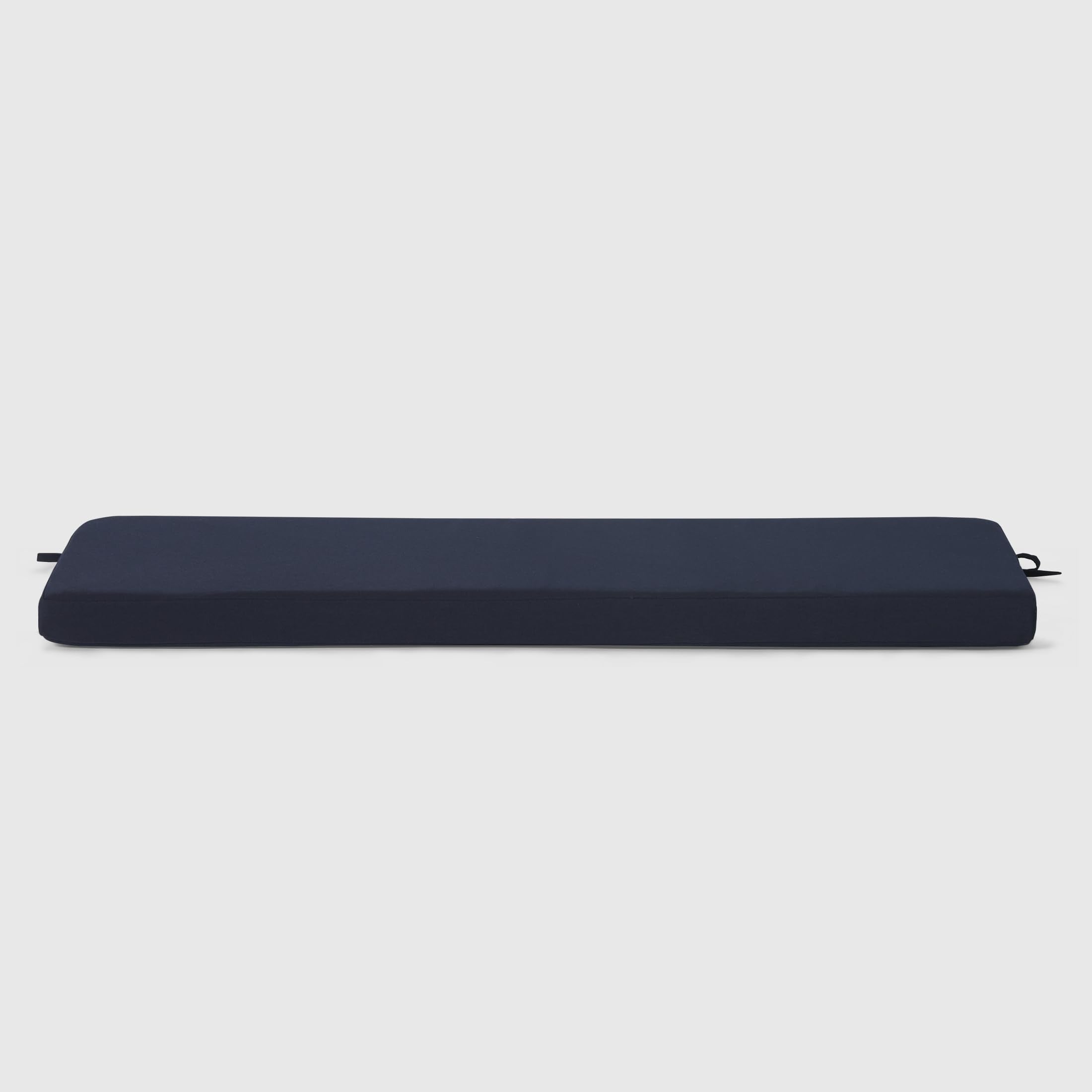 Westintrends Solace Water Resistant Outdoor Patio Bench Seat Cushion, 43 X 18, Navy Blue