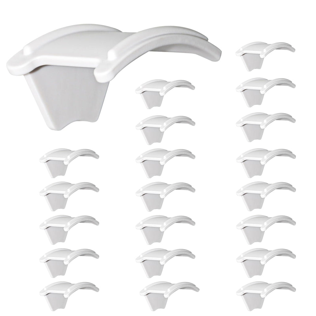 ETOWIFA 20 Pack Hat Organizer Rack for Baseball Caps, Adhesive Hat Holder Floating Display for Wall, Over the Door and Closet, N