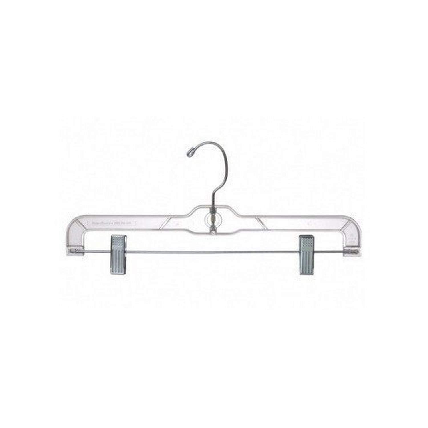 Only Hangers Clear 14  Pant/Skirt Hangers [Bundle of 50]