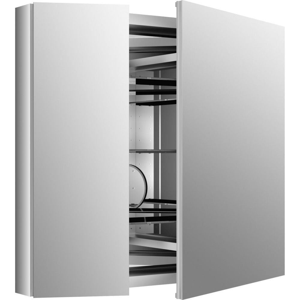 Kohler Verdera 34 in. W x 30 in. H Recessed Medicine Cabinet in Anodized Aluminum