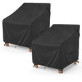 Mr. Cover Outdoor Chair Covers Waterproof, Patio Furniture Covers For Rocking Chair, Fits Up To 38W X 40D X 34H Inches, Air Vent And Handles Included, Black, 2 Pack