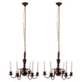 Healvian 2pcs Model Chandelier,Miniature Led Hanging Lamp,Dollhouse Miniature Retro Chandelier,e Scene Lamp,Dollhouse Lighting P