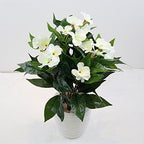 Lopkey Artificial Impatiens Bouquet Flower Patio Lawn Garden Wedding Photo Decor(2Pcs)