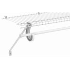 Closetmaid 2057 4-Foot Hanging Bar For Superslide Shelves, White