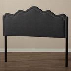 Baxton Studio Nadeen Modern Dark Grey Fabric Full Size Headboard - Stylish and Contemporary Design for Your Bedroom
