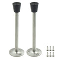 Rannb Door Stopper Stainless Steel Wall Mount Doorstop With Rubber Tip 160Mm/6.3' Total Length - Pack Of 2